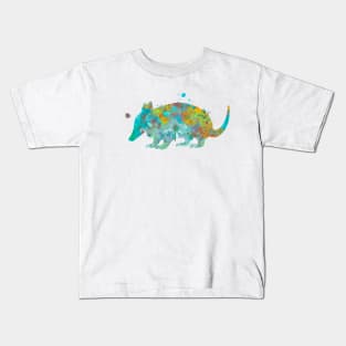 Armadillo Watercolor Painting Kids T-Shirt